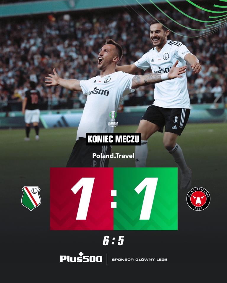 Legia Warszawa - FC Midtjylland 1:1 (k 6:5), 31.08.2023