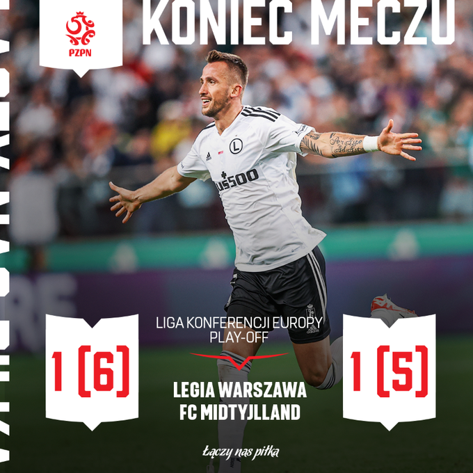 Legia Warszawa - FC Midtjylland 1:1 (k 6:5), 31.08.2023