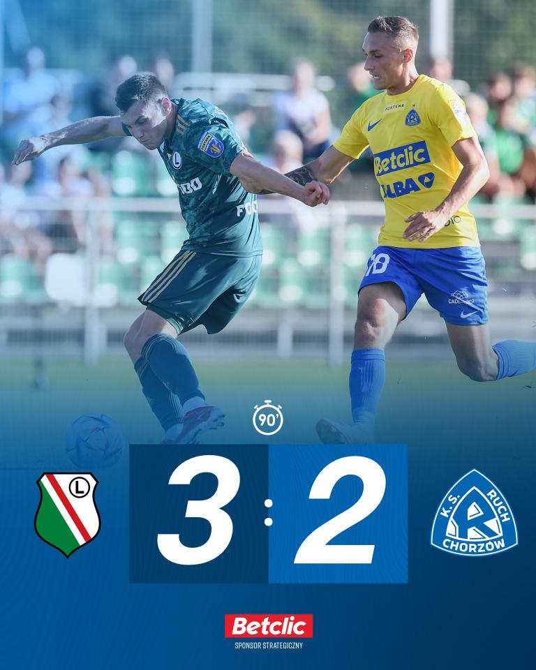 Legia II Warszawa - Ruch Chorzów 3:2 (27.09.2023)