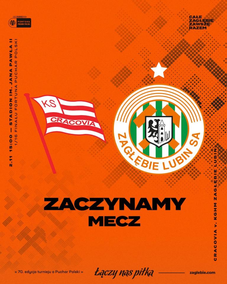Cracovia - Zagłębie Lubin 1:0 (02.11.2023)