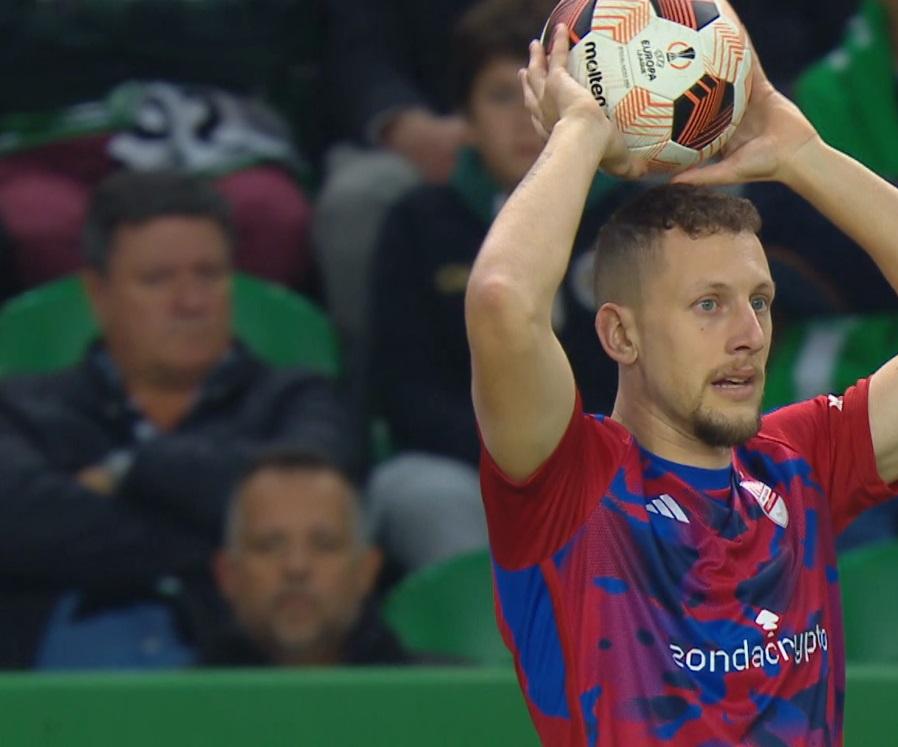 Sporting Lizbona - Raków Częstochowa 2:1, 09.11.2023 Rundić