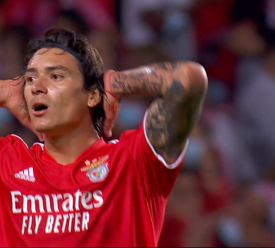 Darwin Núñez (Benfica Lizbona - Bayern Monachium 0:4, 20.10.2021)