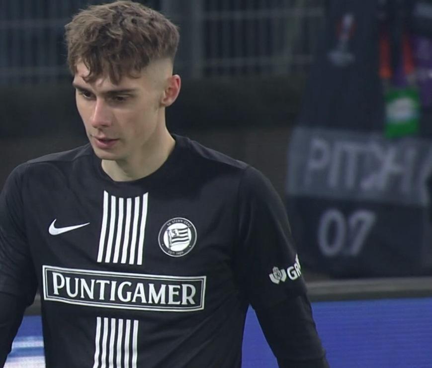 Sturm Graz - Raków Częstochowa 0:1 (30.11.2023) Szymon Włodarczyk