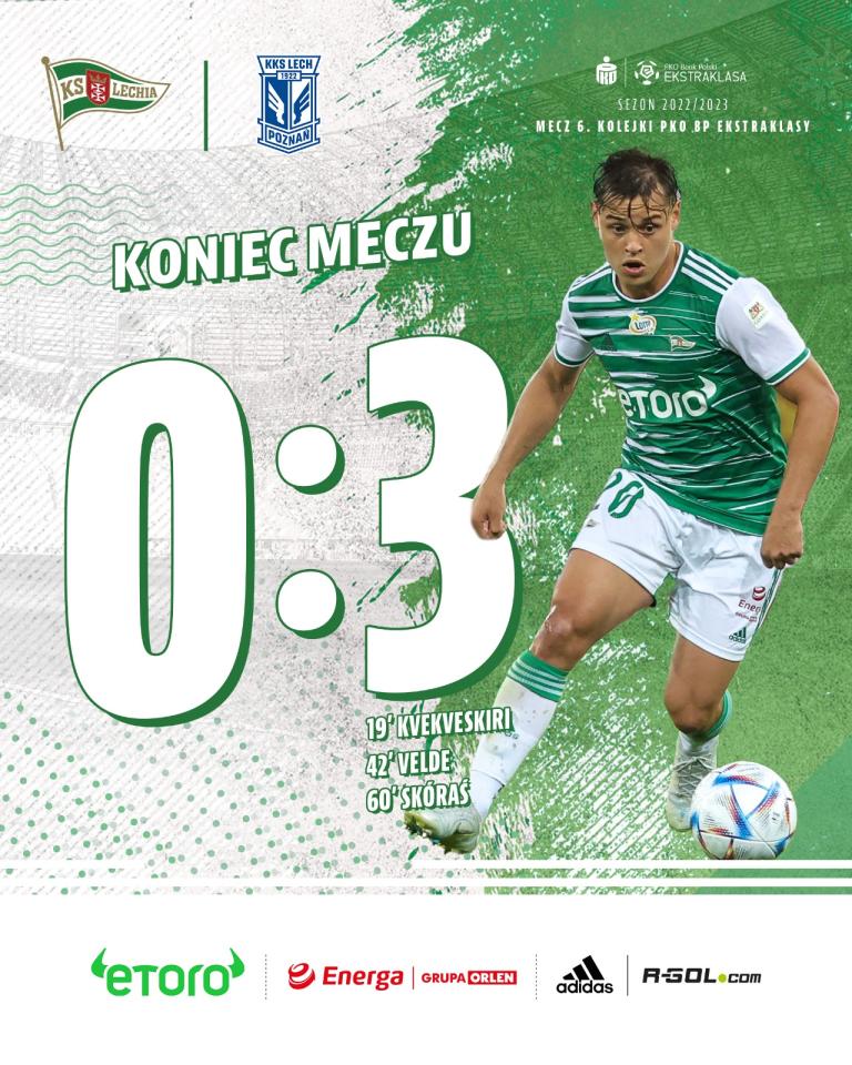 Lechia Gdańsk - Lech Poznań 0:3 (31.08.2022)