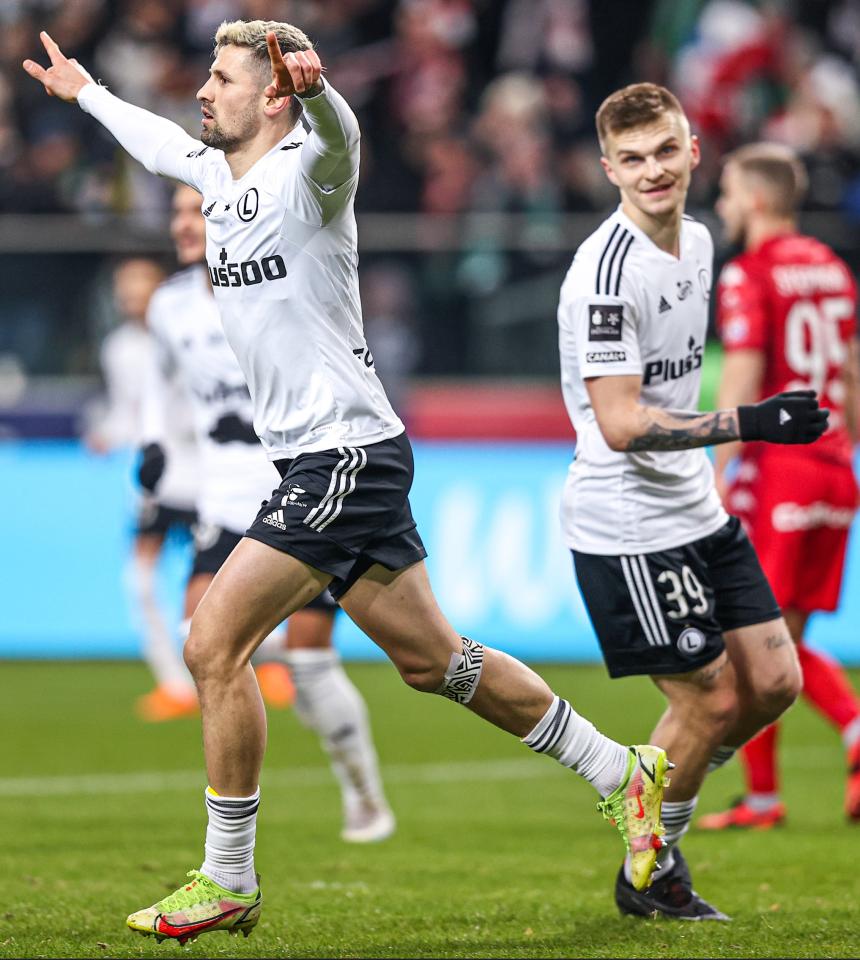 Legia Warszawa - Widzew Łódź 2:2 (24.02.2023) Paweł Wszołek