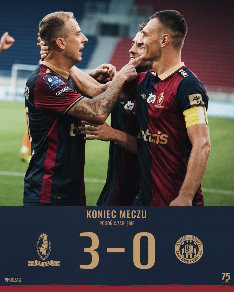 Pogoń Szczecin - Zagłębie Lubin 3:0, 27.08.2022