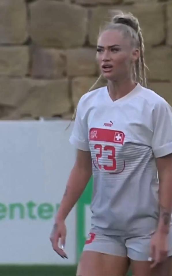 Alisha Lehmann (Polska - Szwajcaria 1:4, 23.02.2024)