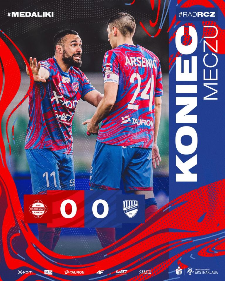 Radomiak Radom - Raków Częstochowa 0:0 (10.04.2023)