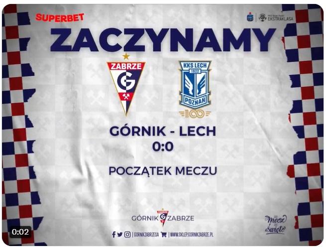 Górnik Zabrze - Lech Poznań 1:3 (30.07.2021)
