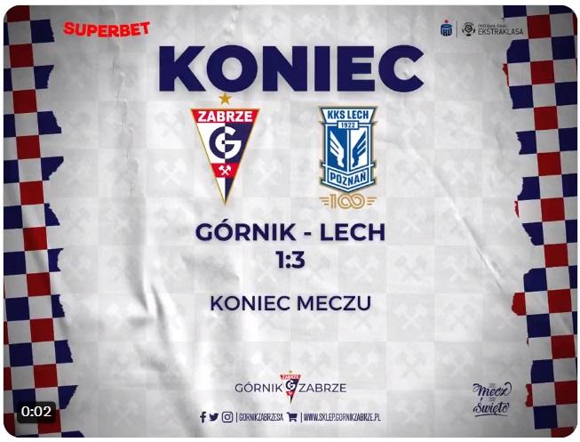 Górnik Zabrze - Lech Poznań 1:3 (30.07.2021)