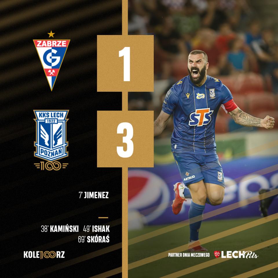Górnik Zabrze - Lech Poznań 1:3 (30.07.2021)