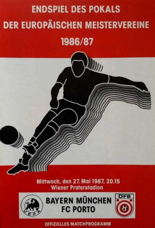Program meczowy Bayern Monachium  - FC Porto 1:2 (27.05.1987)
