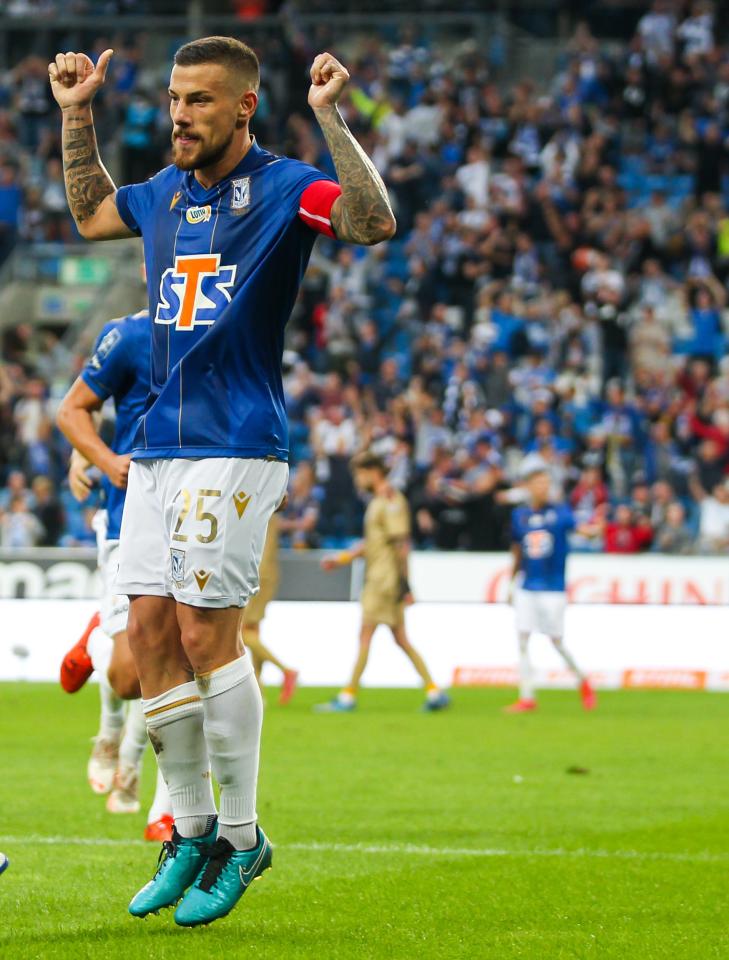 Lech Poznań - Pogoń Szczecin 1:1, 28.08.2021 Pedro Tiba