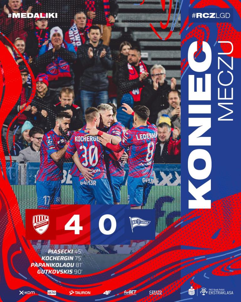Raków Częstochowa - Lechia Gdańsk 4:0 (28.04.2023)