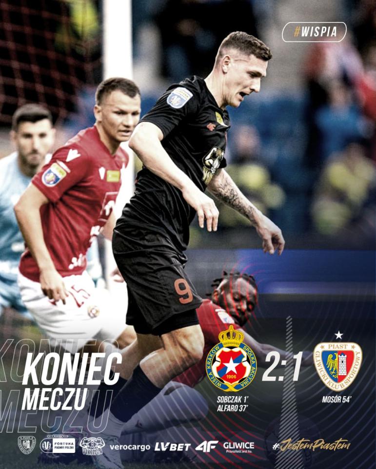 Wisła Kraków - Piast Gliwice 2:1, 03.04.2024