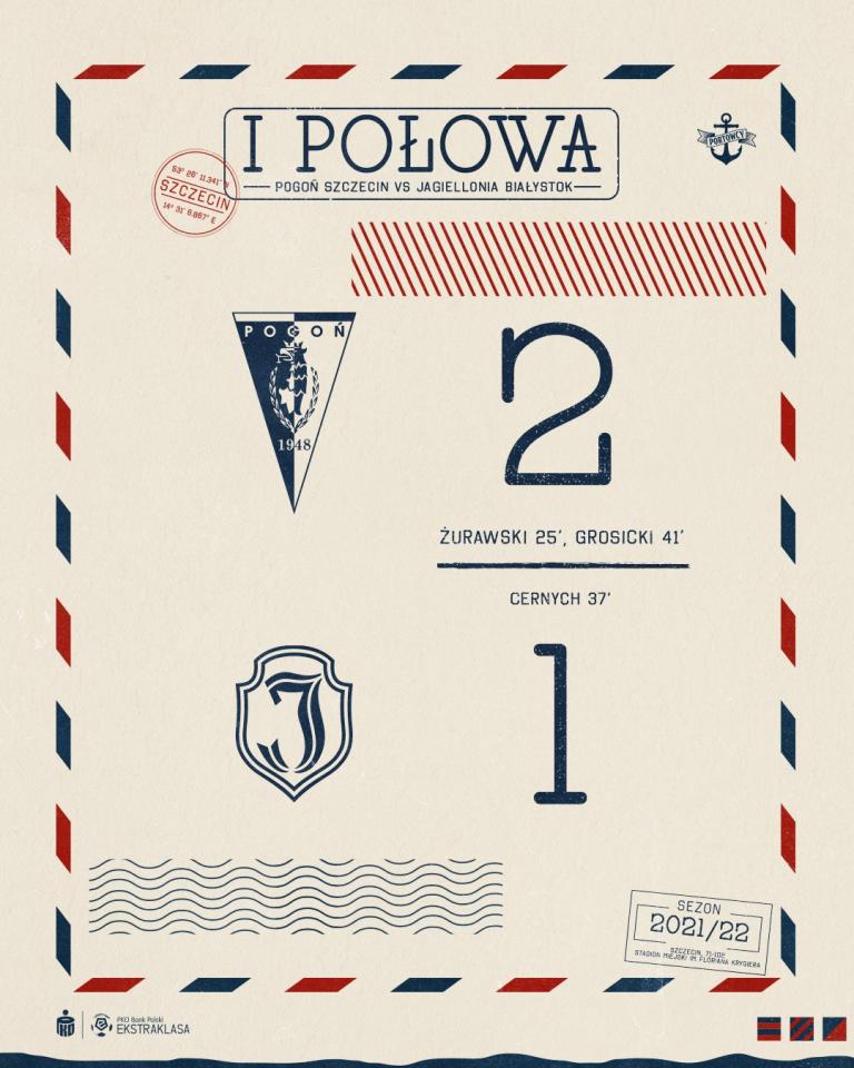 Pogoń Szczecin - Jagiellonia Białystok 4:1 (23.10.2021)