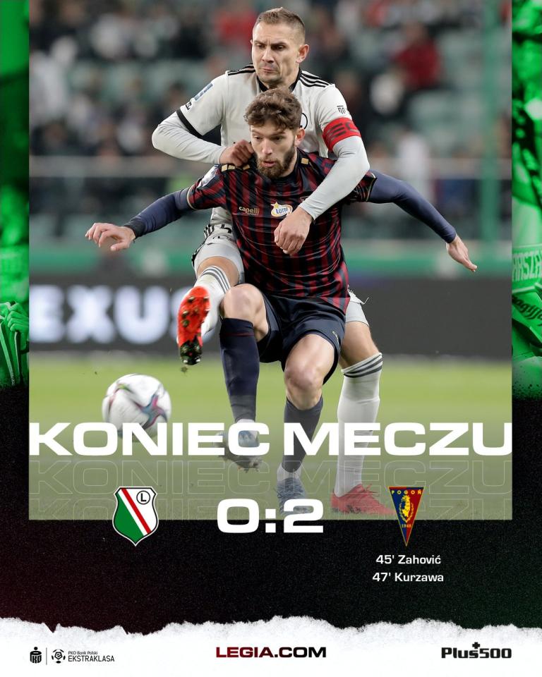 Legia Warszawa - Pogoń Szczecin 0:2 (31.10.2021)