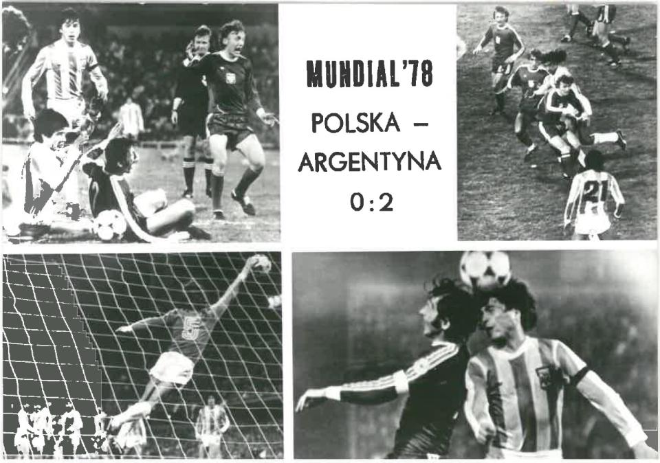 Pocztówka z meczu Argentyna - Polska 2:0 (14.06.1978)