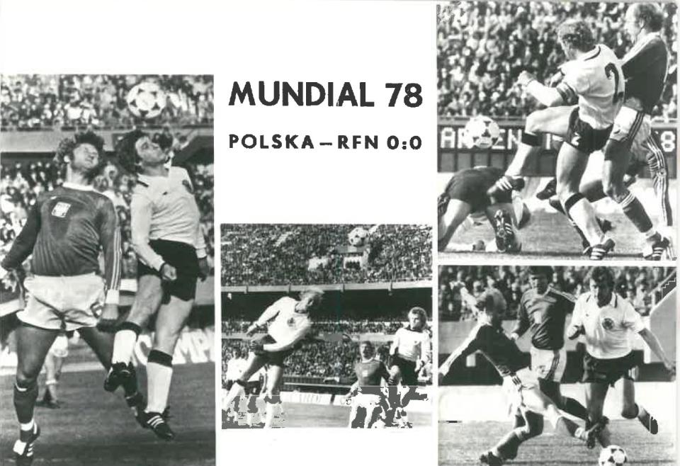Pocztówka z meczu Polska - RFN 0:0 (01.06.1978)