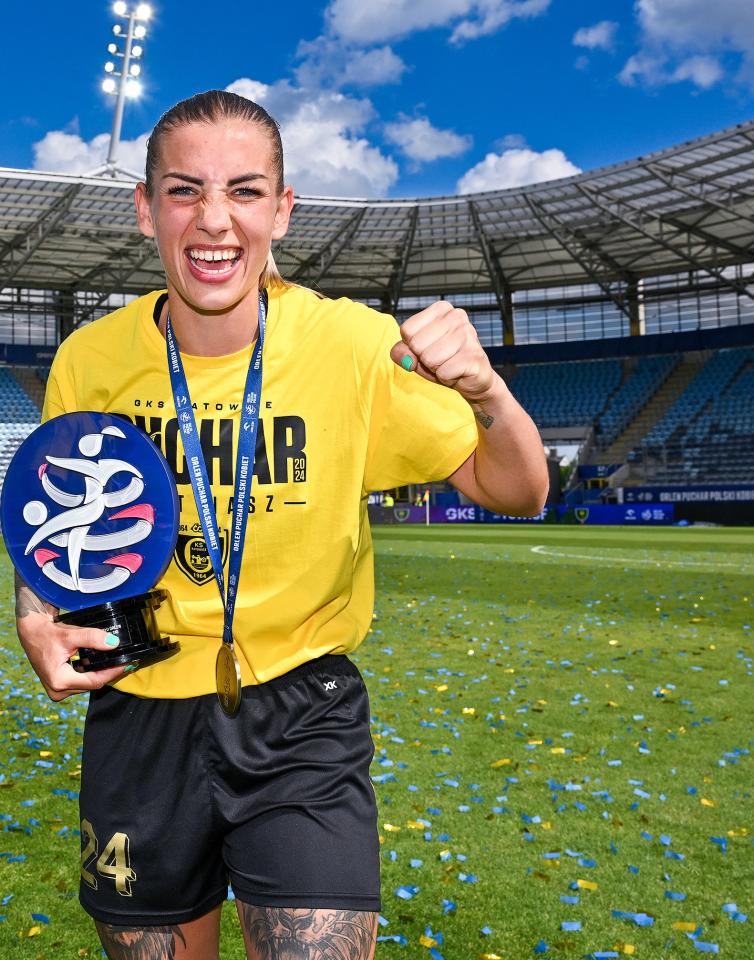Klaudia Słowińska (GKS Katowice - Śląsk Wrocław 3:0 kobiety, 19.05.2024)