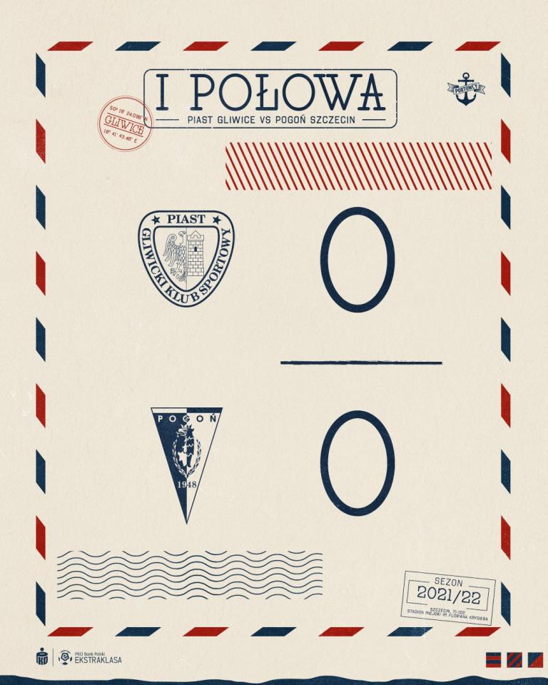 Piast Gliwice - Pogoń Szczecin 0:2 (05.02.2022)