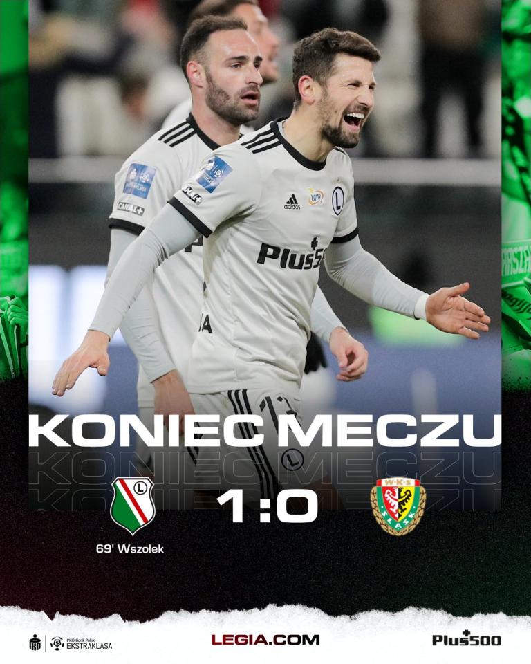 Legia Warszawa - Śląsk Wrocław 1:0 (07.03.2022)