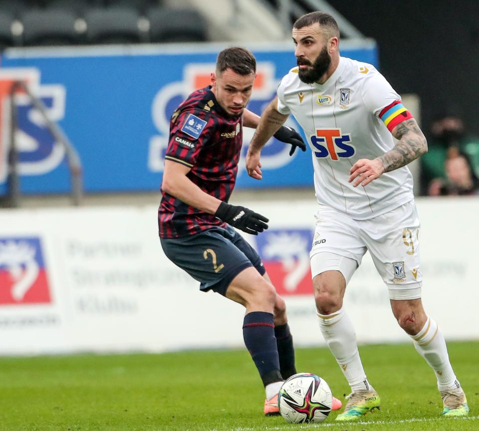 Pogoń Szczecin - Lech Poznań 0:3, 26.02.2022 Mikael Ishak