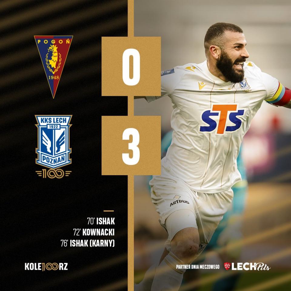 Pogoń Szczecin - Lech Poznań 0:3, 26.02.2022