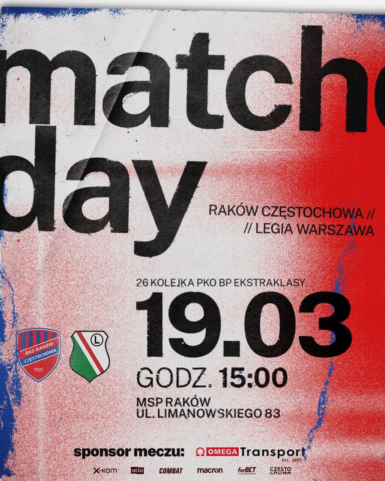 Raków Częstochowa - Legia Warszawa 1:1, 19.03.2022