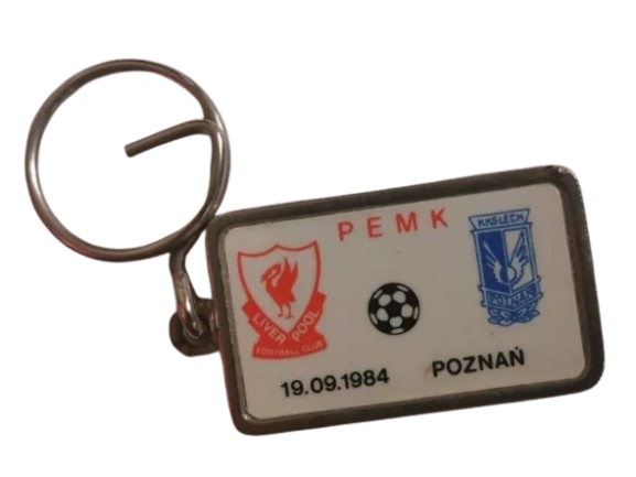 Breloczek z meczu Lech Poznań - Liverpool FC 0:1 (19.09.1984)