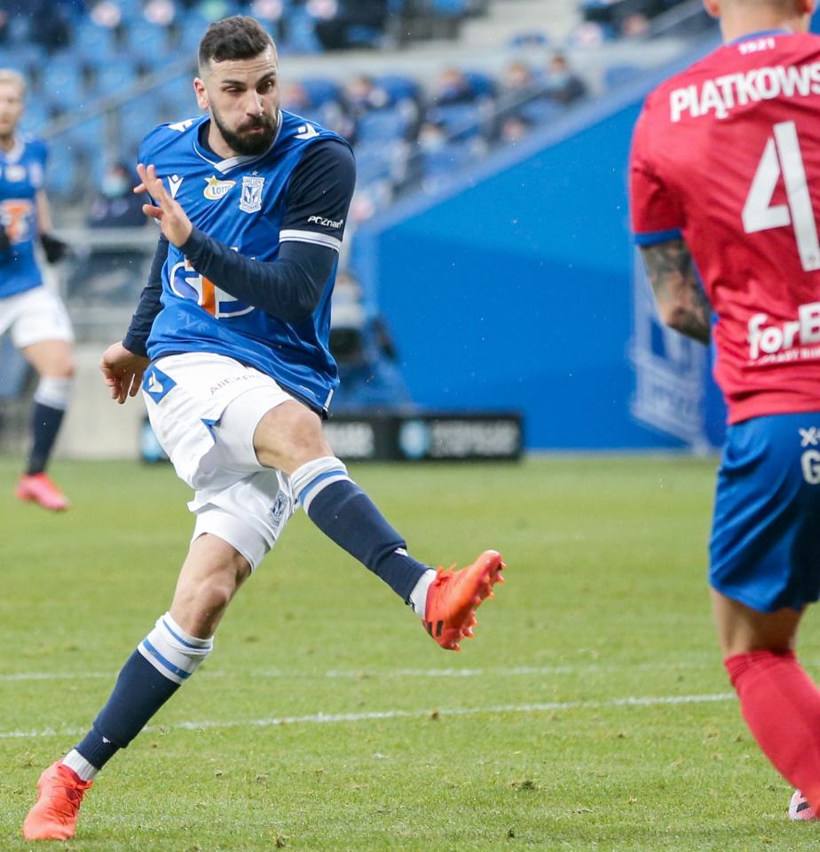 Lech Poznań - Raków Częstochowa 3:3 (22.11.2020) Mikael Ishak