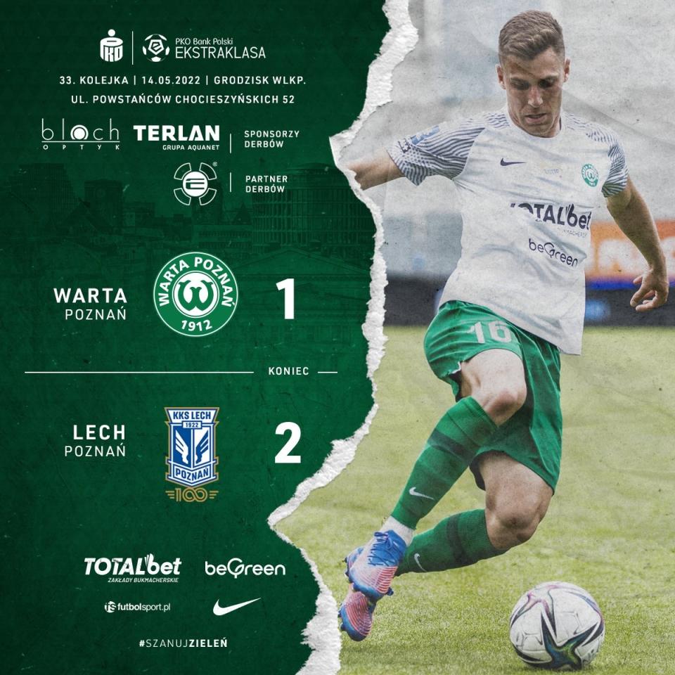 Warta Poznań - Lech Poznań 1:2 (14.05.2022)