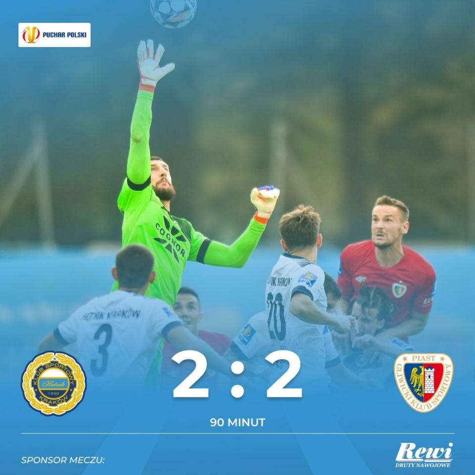 Hutnik Kraków - Piast Gliwice 3:3, k. 3-5 (25.09.2024)
