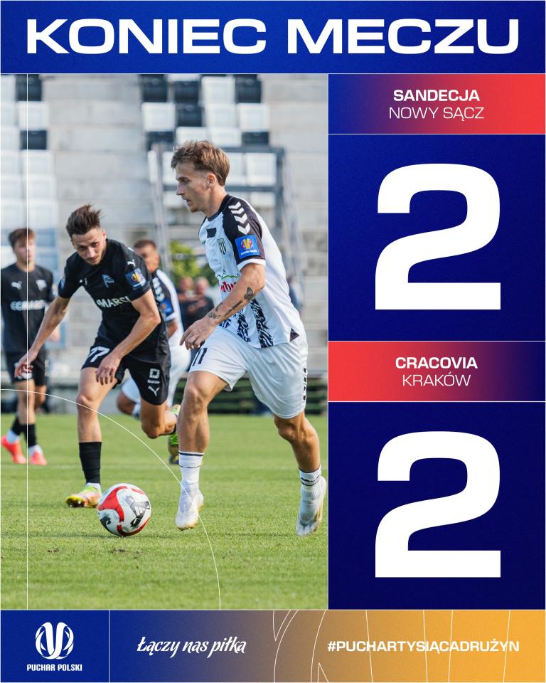 Sandecja Nowy Sącz - Cracovia 3:2 pd. (24.09.2024)