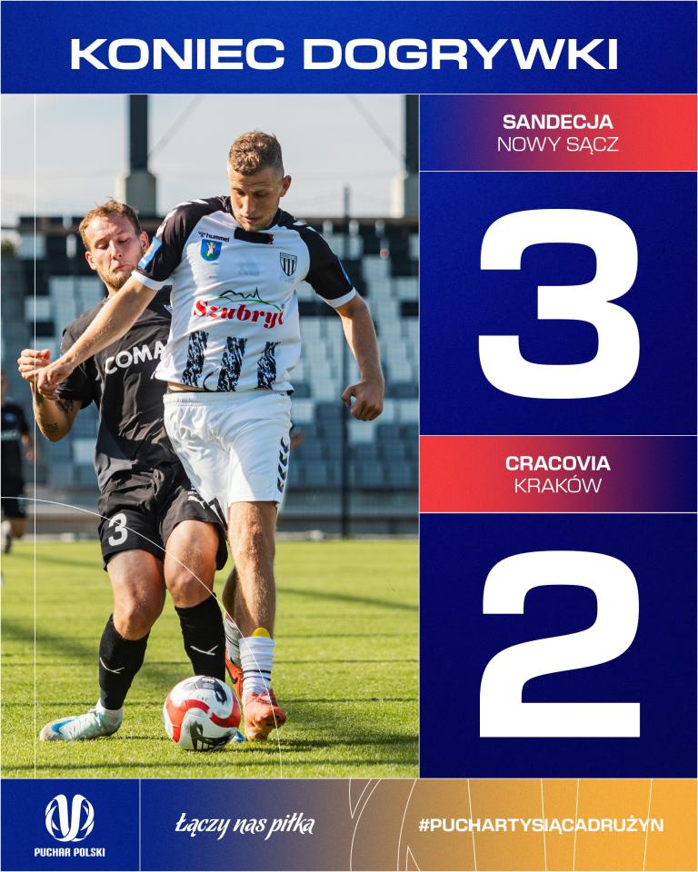 Sandecja Nowy Sącz - Cracovia 3:2 pd. (24.09.2024)