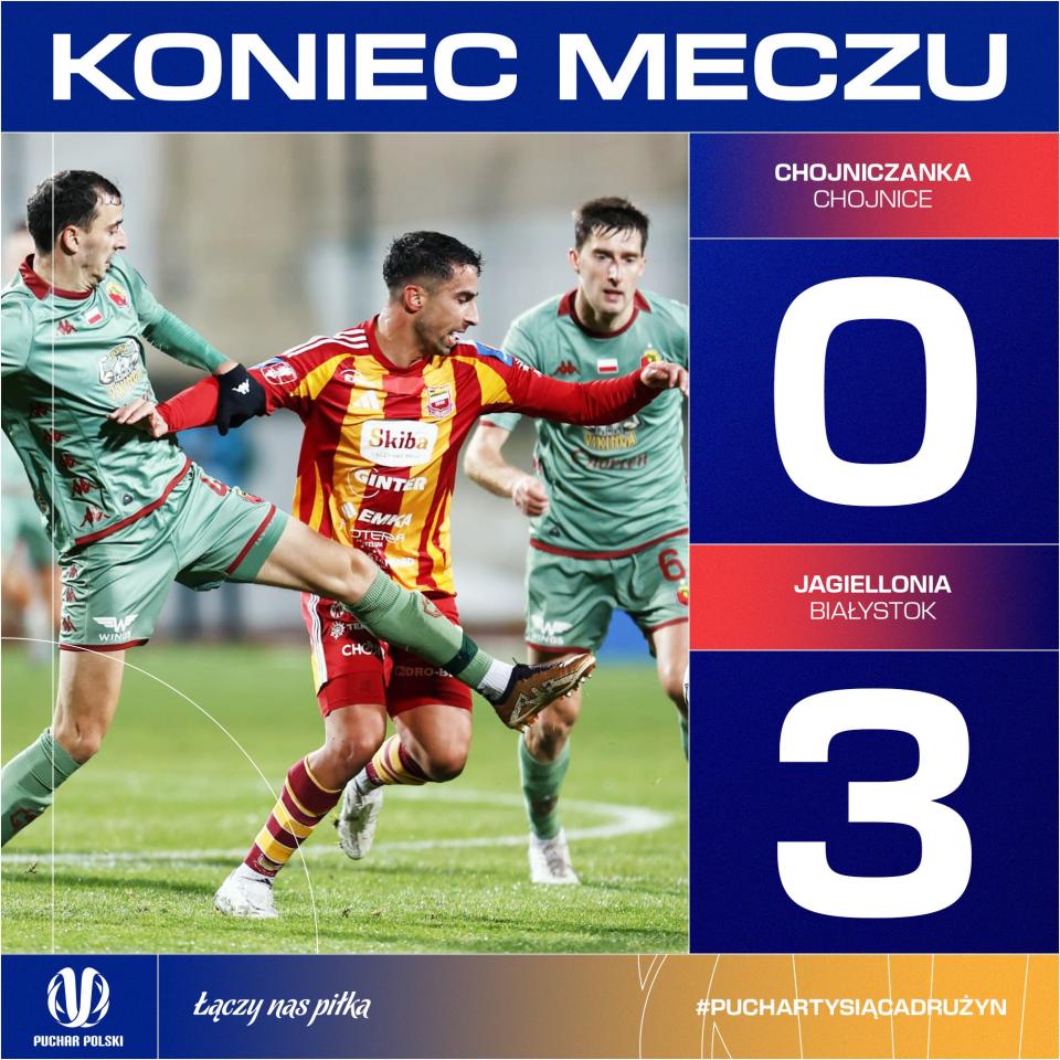 Chojniczanka Chojnica - Jagiellonia Białystok 0:3 (30.10.2024)