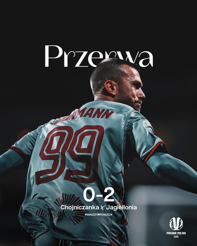 Chojniczanka Chojnica - Jagiellonia Białystok 0:3 (30.10.2024)