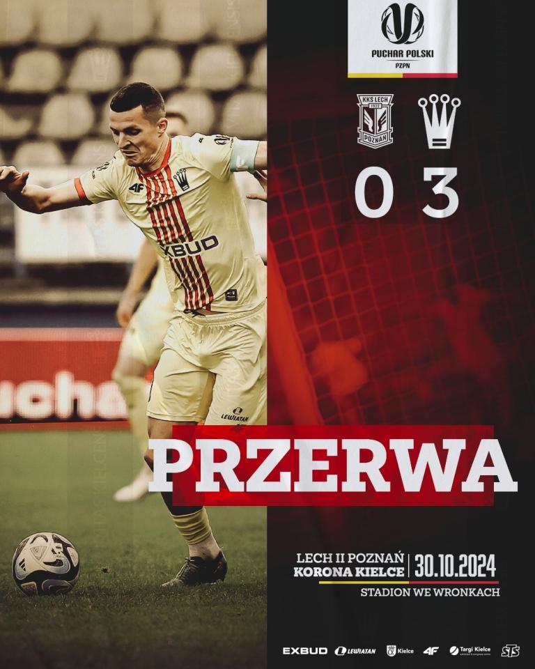 Lech II Poznań - Korona Kielce 1:3 (30.10.2024)