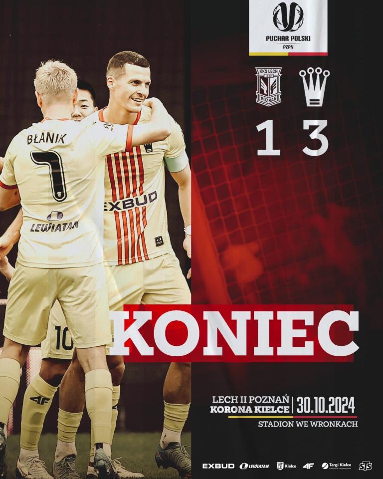 Lech II Poznań - Korona Kielce 1:3 (30.10.2024)