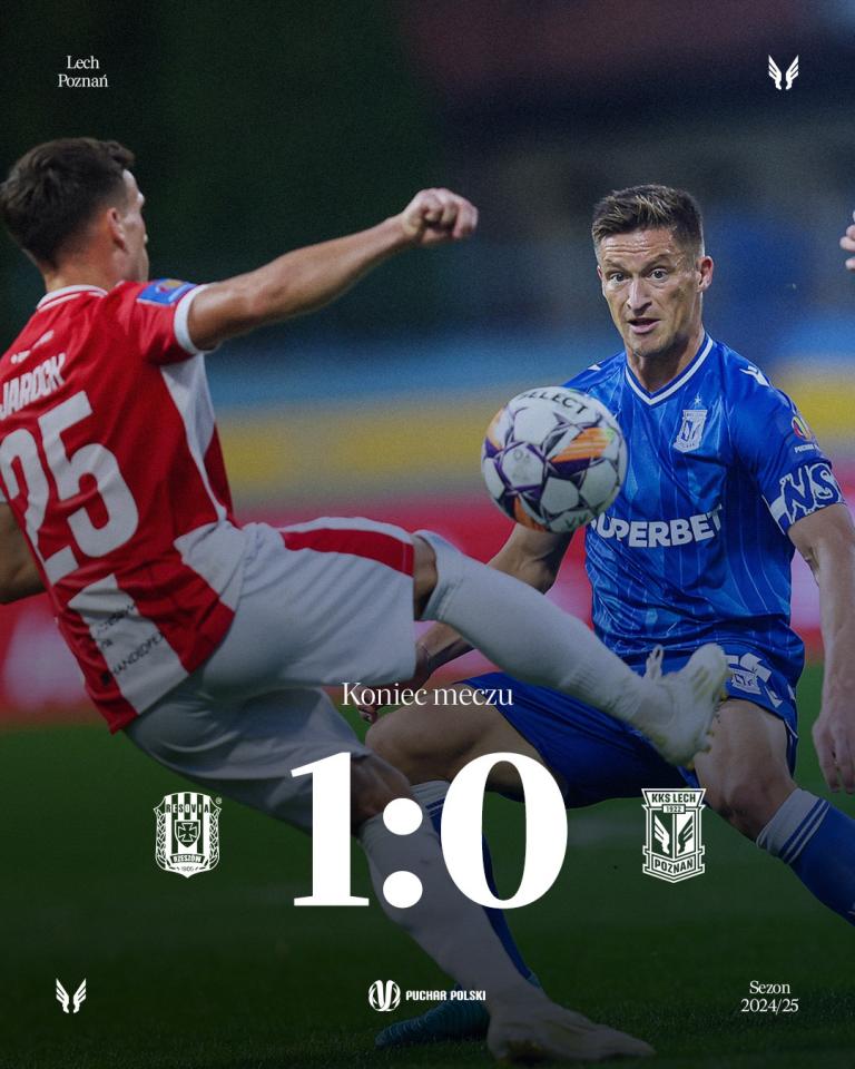 Resovia Rzeszów - Lech Poznań 1:0, 26.09.2024