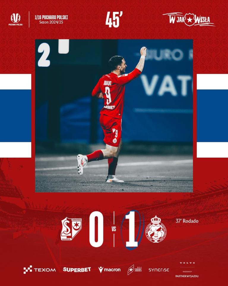 Siarka Tarnobrzeg - Wisła Kraków 2:3 (12.10.2024)