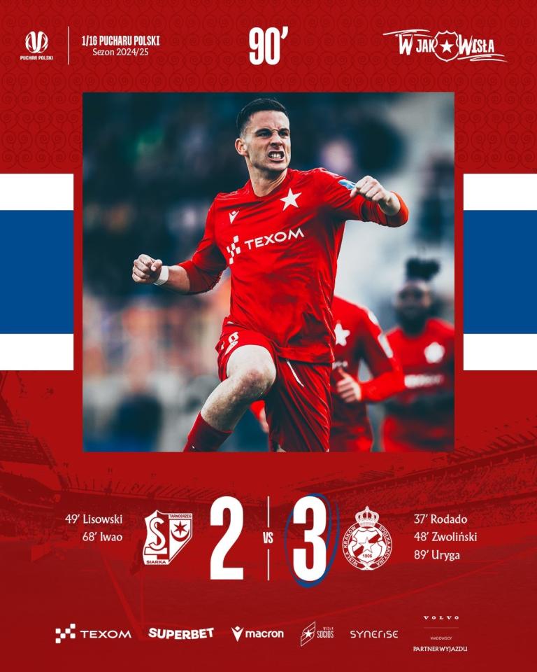 Siarka Tarnobrzeg - Wisła Kraków 2:3 (12.10.2024)