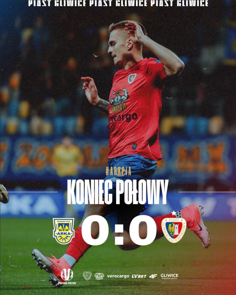 Arka Gdynia - Piast Gliwice 1:3 pd. (30.10.2024)