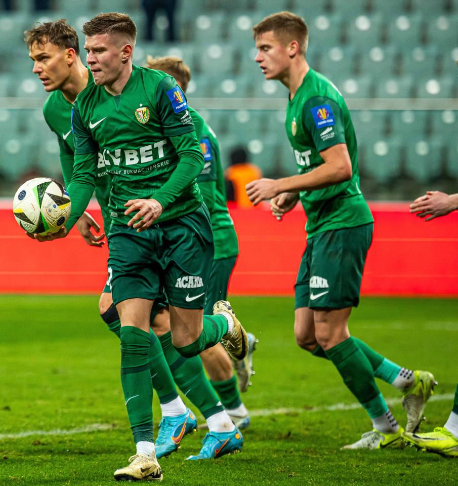 Śląsk Wrocław - Piast Gliwice 1:1, k. 7-8, 03.12.2024 Piotr Samiec-Talar