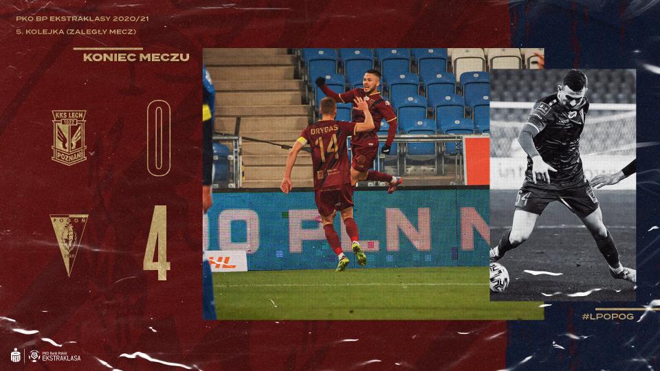 Lech Poznań - Pogoń Szczecin 0:4, 16.12.2020