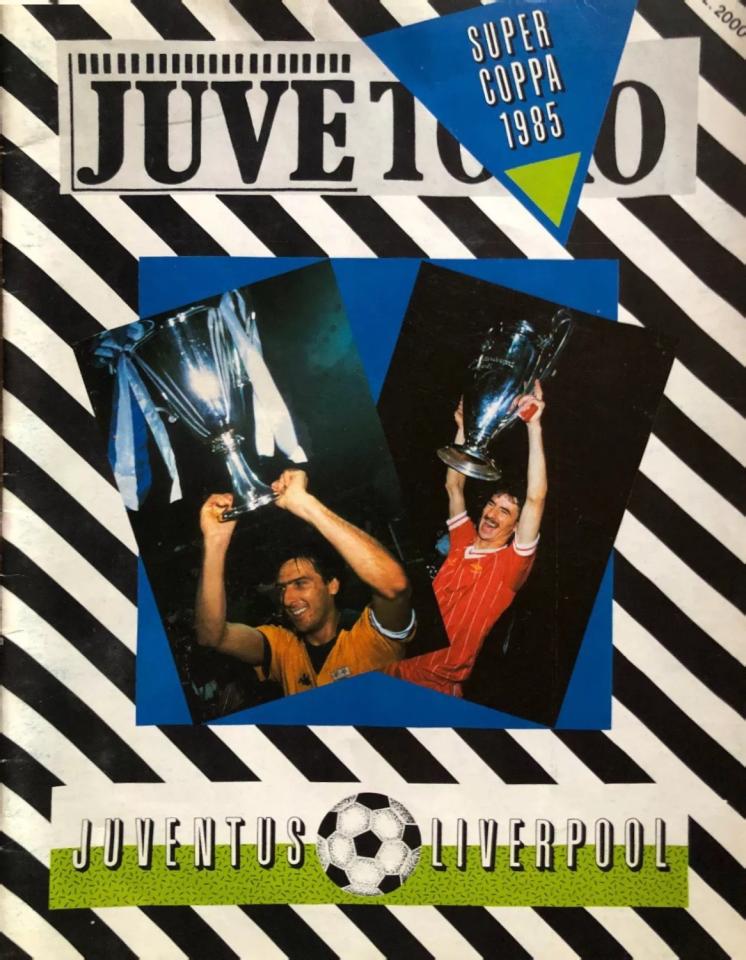 Program meczowy Juventus Turyn - Liverpool FC 2:0 (16.01.1985)