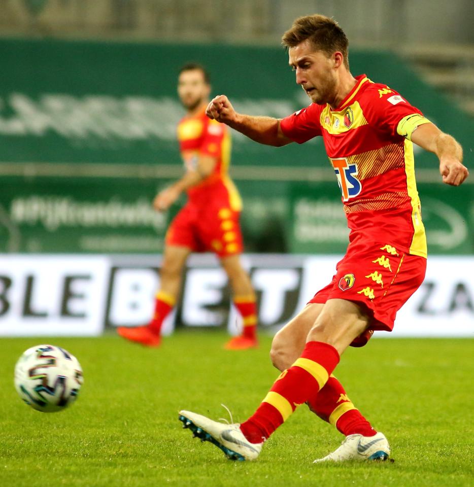 Śląsk Wrocław - Jagiellonia Białystok 1:0, 24.10.2020 Taras Romanczuk