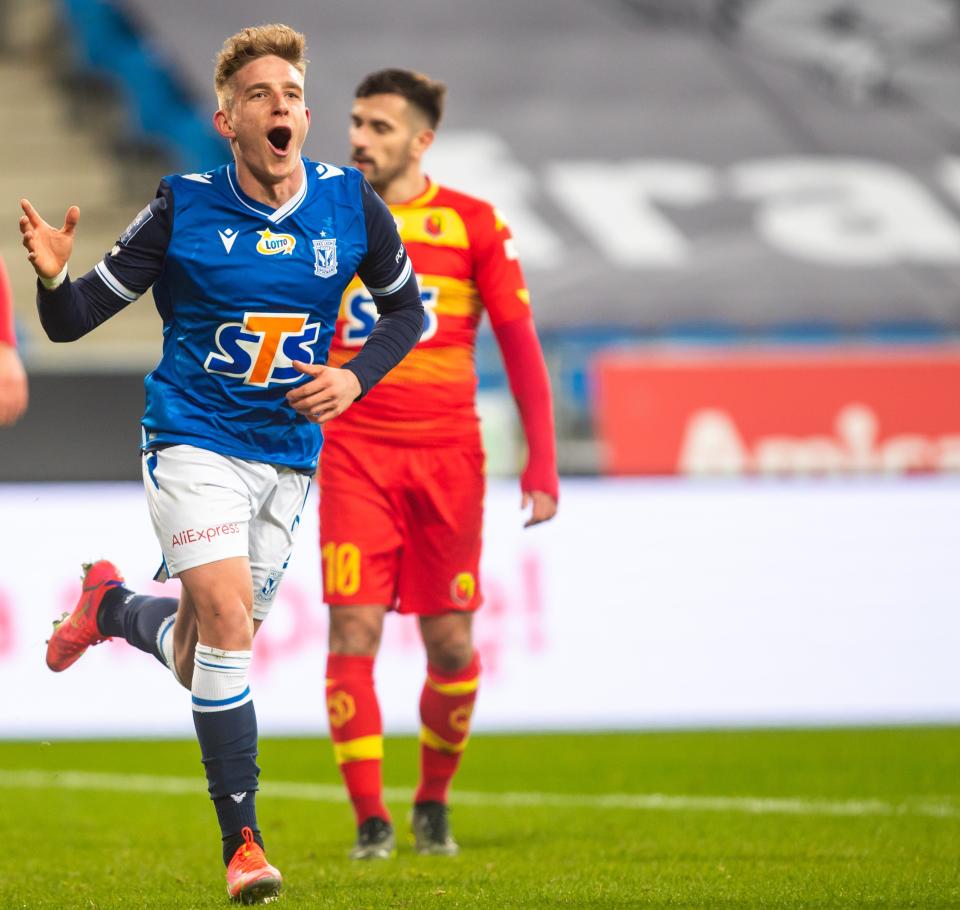 Lech Poznań - Jagiellonia Białystok 2:3, 20.03.2021 Michał Skóraś