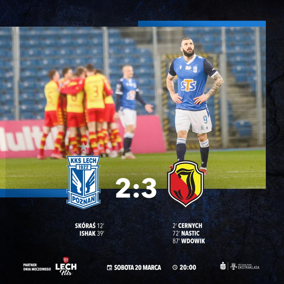 Lech Poznań - Jagiellonia Białystok 2:3, 20.03.2021