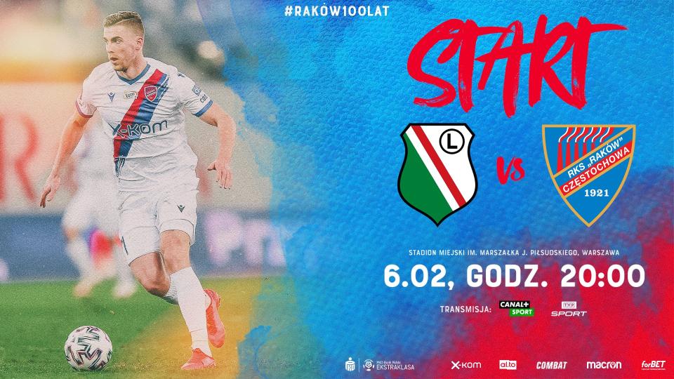 Legia Warszawa - Raków Częstochowa 2:0, 06.02.2021